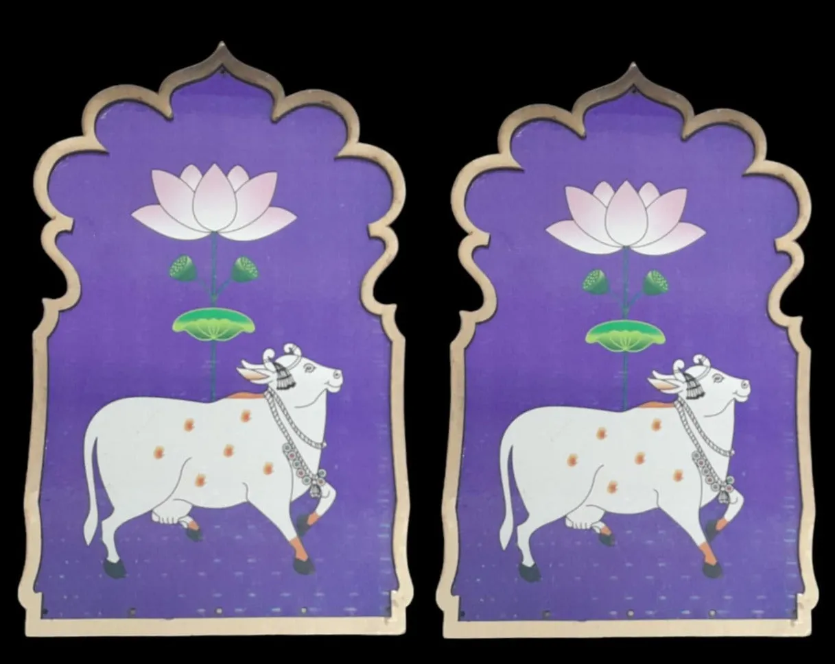 MDF cow 8" - set of 2