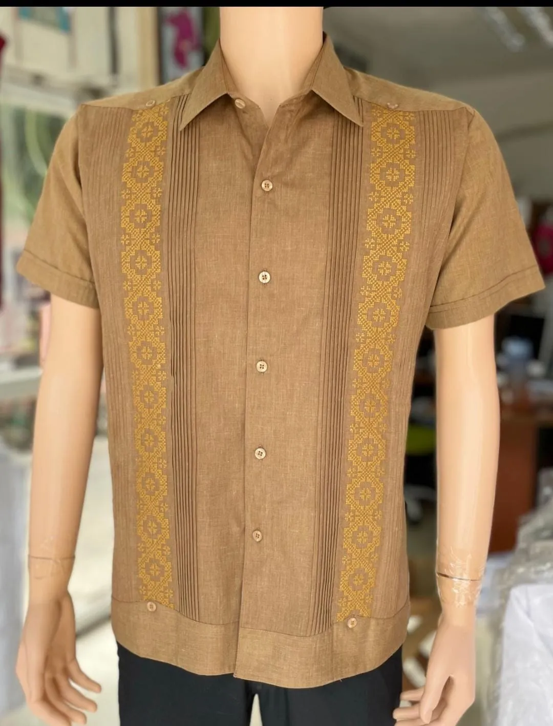 Men's Guayabera Tikal Brown