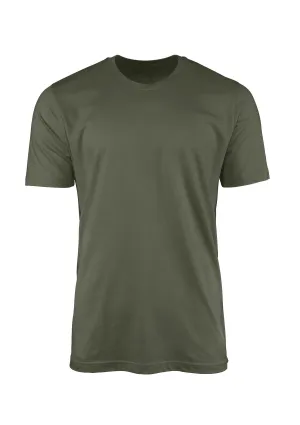 Men's Military Green Cotton T-Shirt