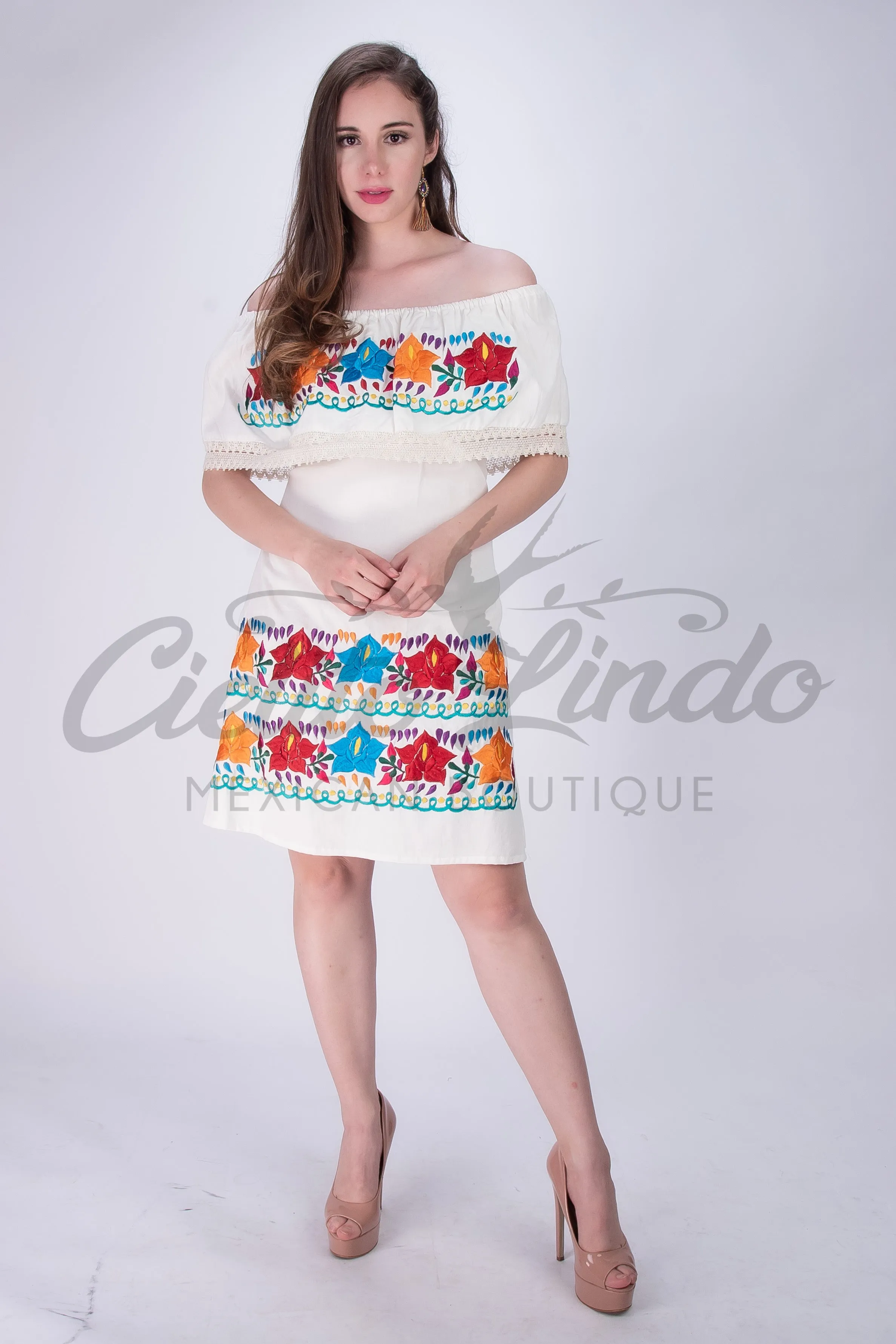 Mexican Dress Off the Shoulder Azalea