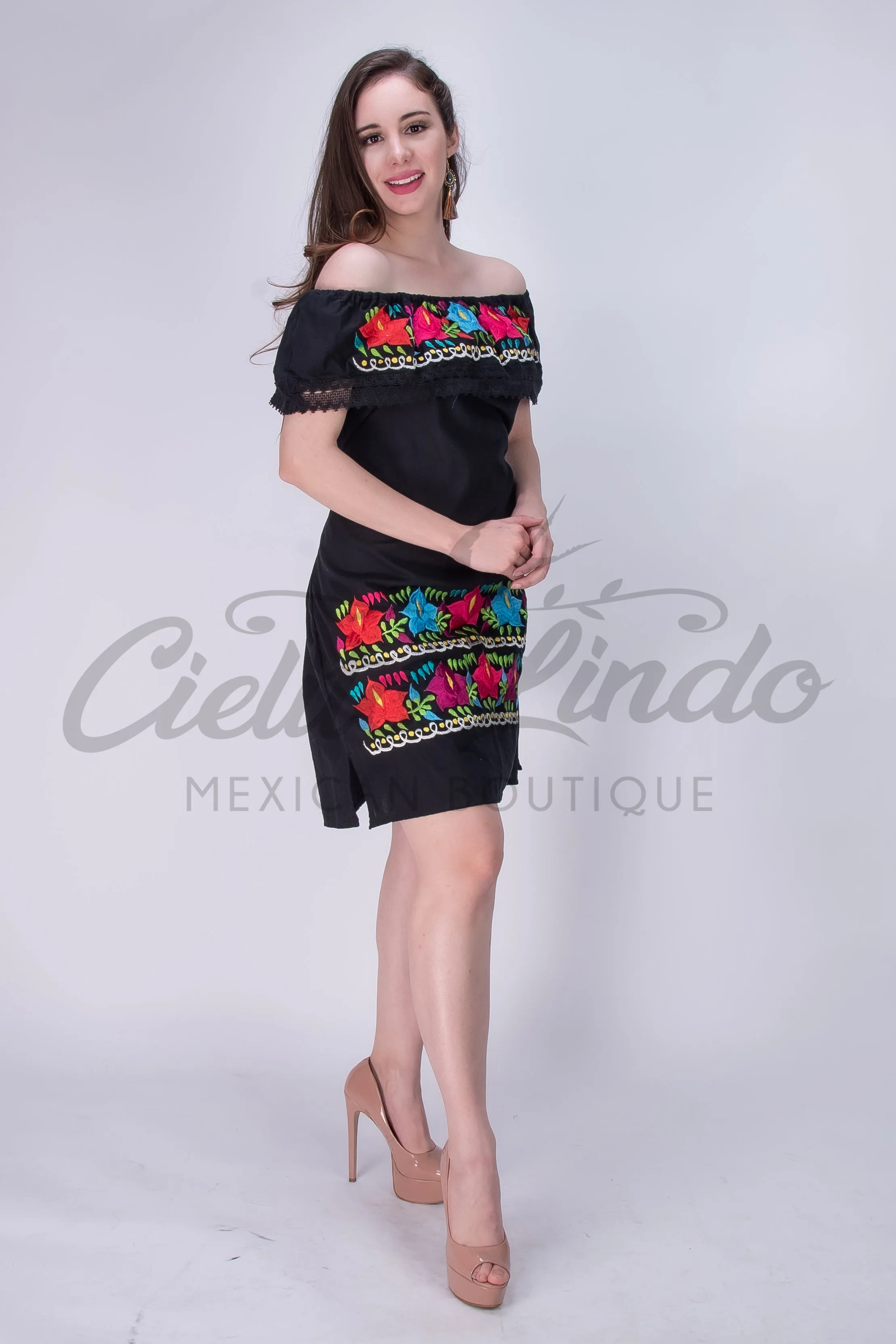 Mexican Dress Off the Shoulder Azalea