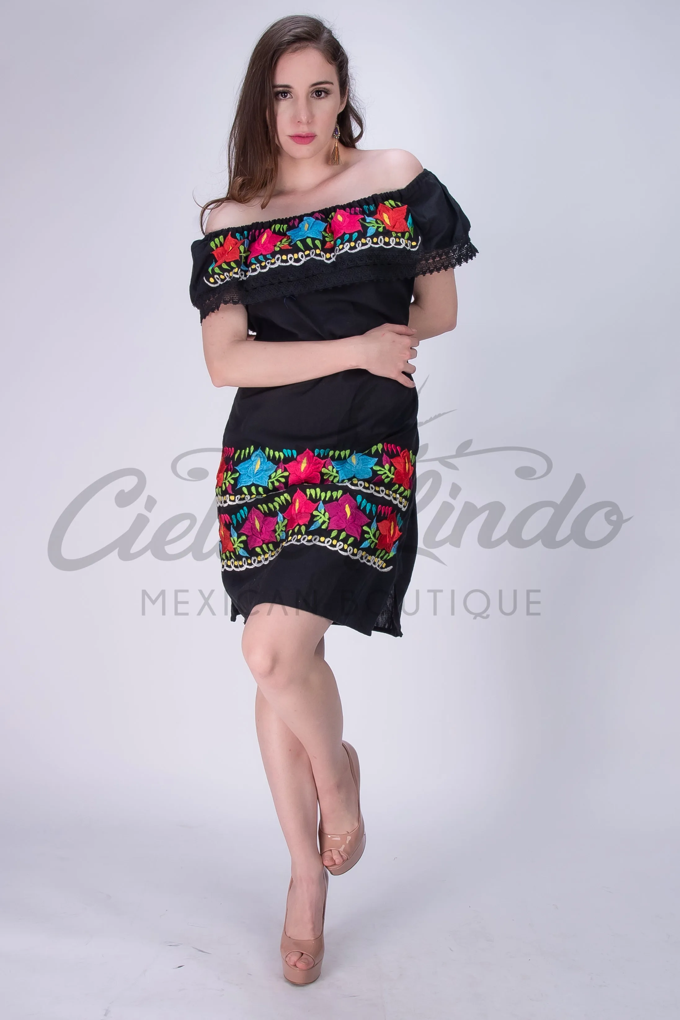 Mexican Dress Off the Shoulder Azalea