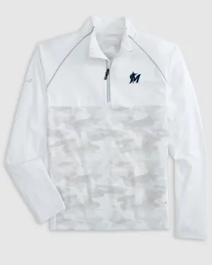 Miami Marlins Keiser Camo Mixed Media 1/4 Zip