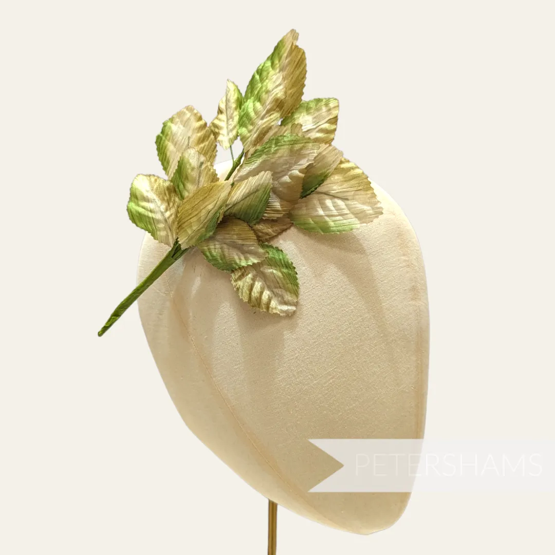 'Milo' Silk Wired Leaf Millinery Hat Mount