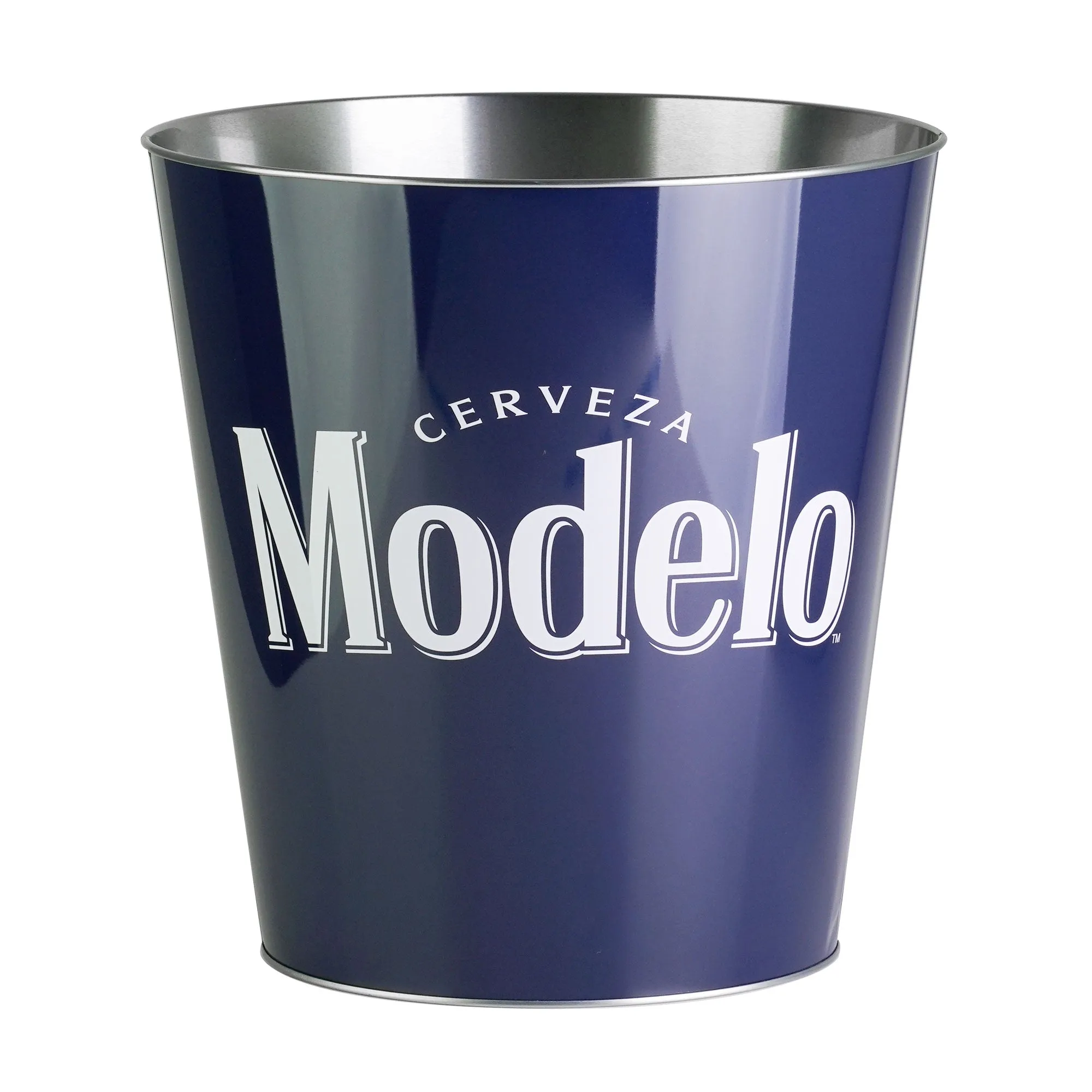 Modelo Decorative Metal Trash Bin Waste Basket - 11.25" x 10.5"