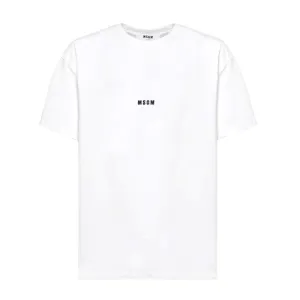 MSGM White Logo T-Shirt