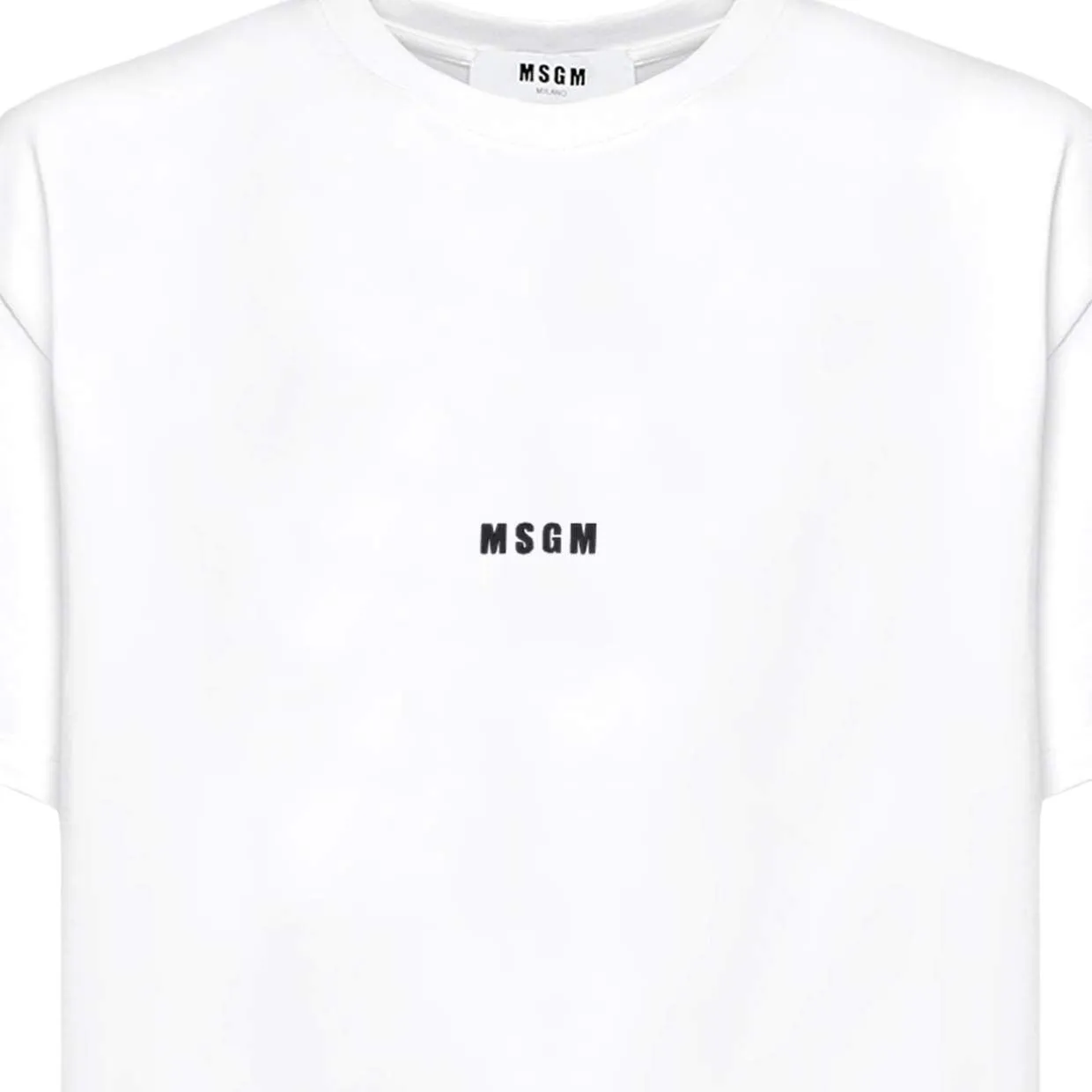 MSGM White Logo T-Shirt