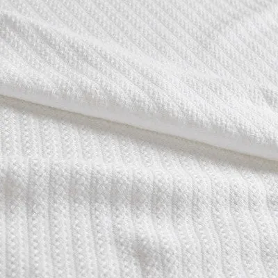 New - Bed Blanket Liquid Cotton Twin White