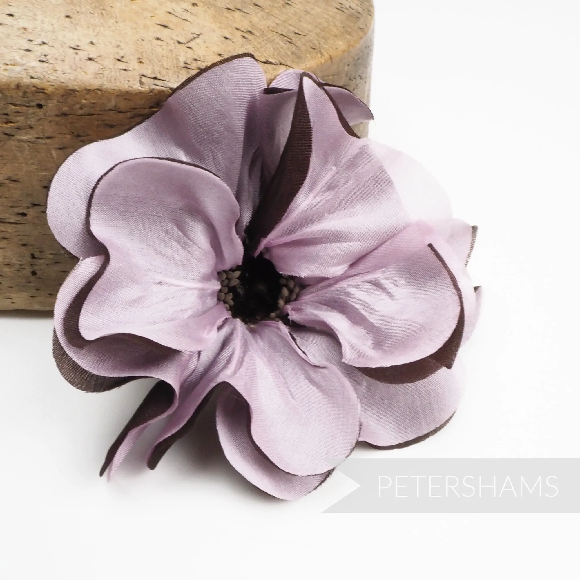 'Ophelia' Silk Poppy Millinery Flower Hat Mount