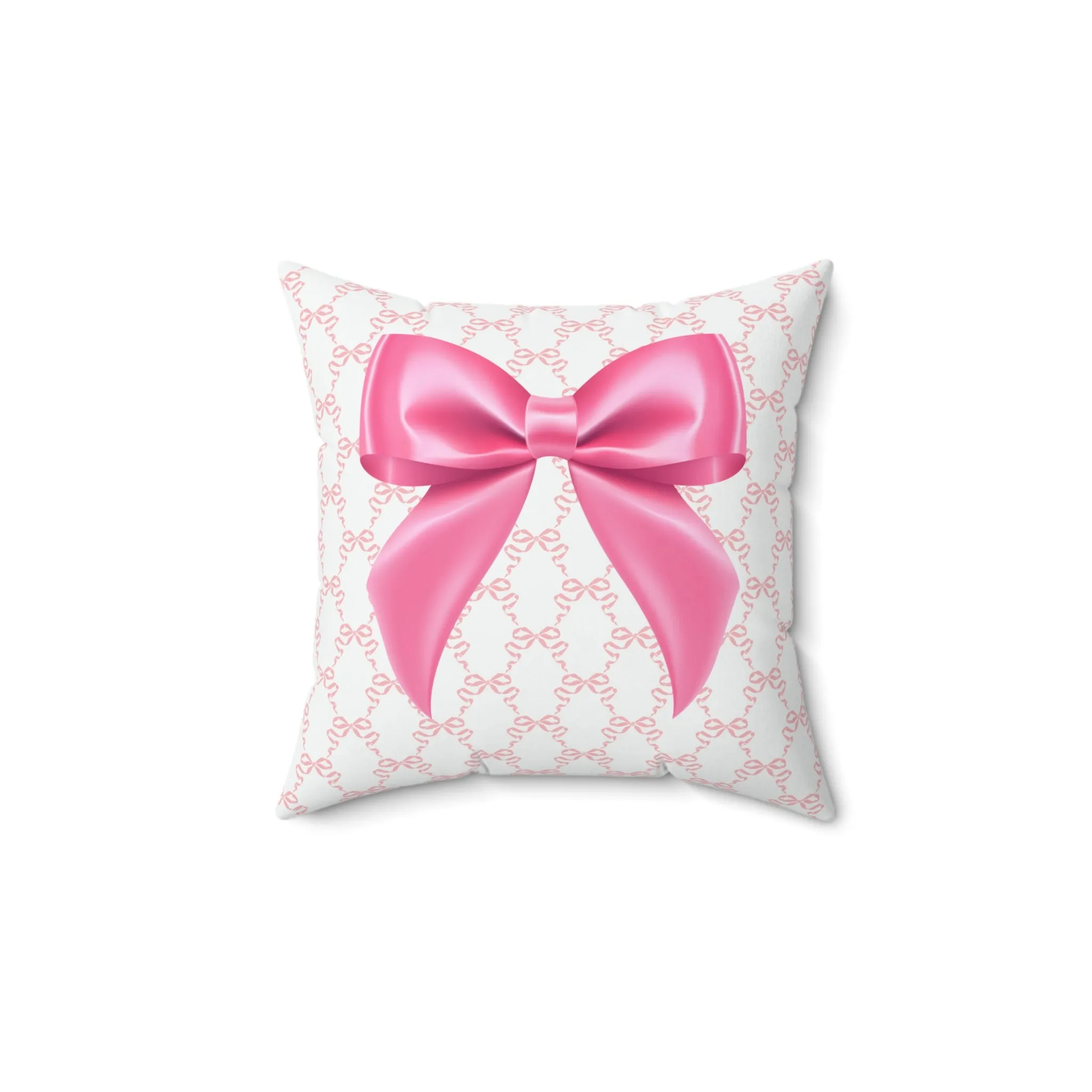 Pink Coquette Bow Pillow Cover Only