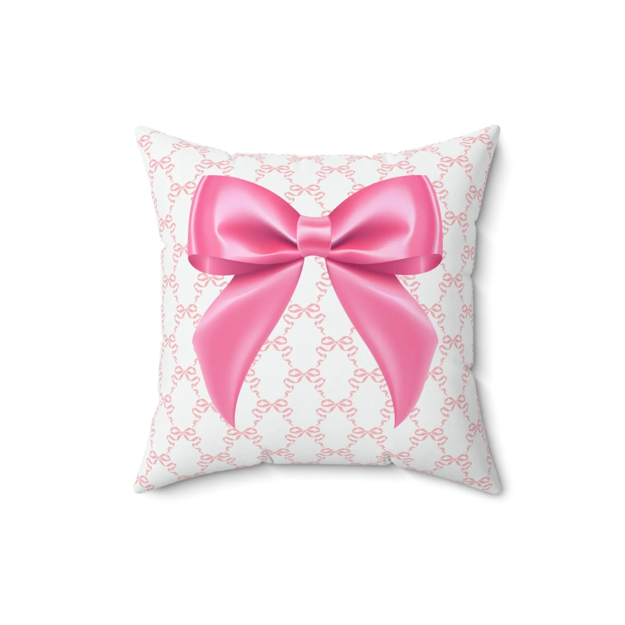 Pink Coquette Bow Pillow Cover Only