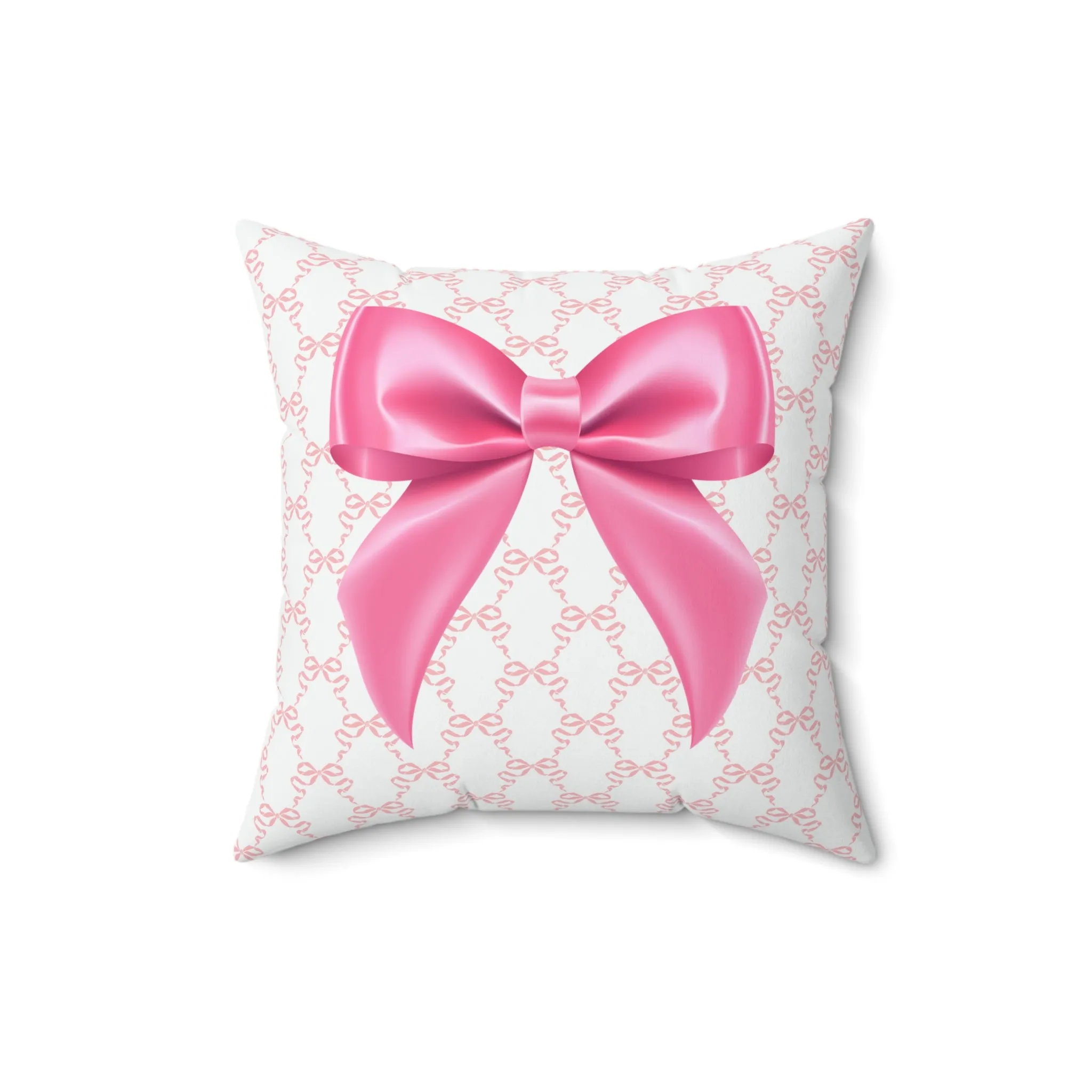 Pink Coquette Bow Pillow Cover Only