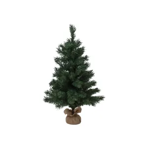 Pure Christmas Ashbrooke PVC Burlap Tree 90cm