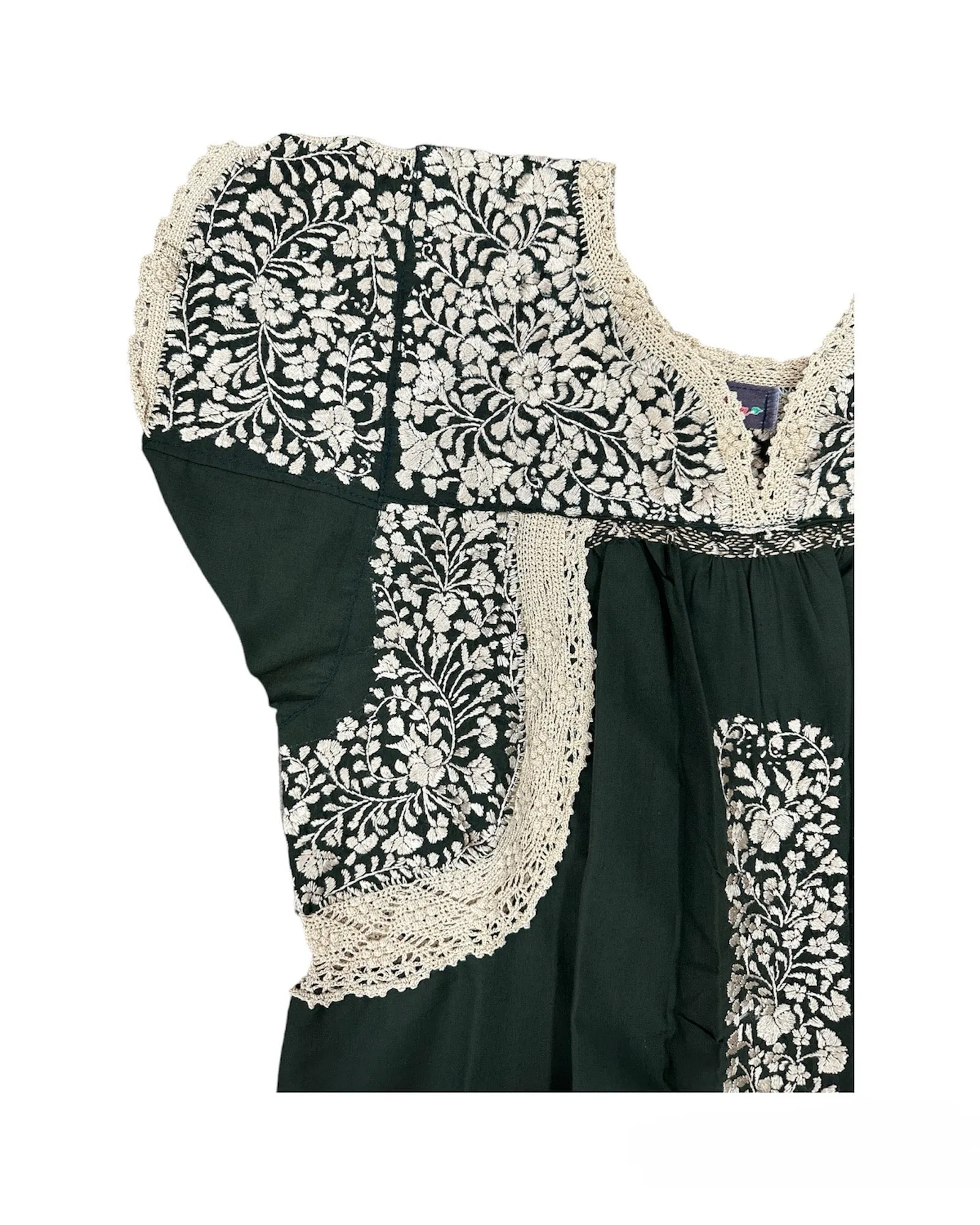 San Antonino Embroidered Deshilado Dress