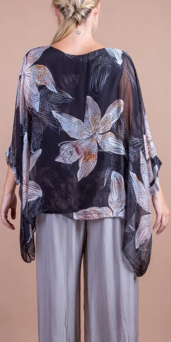 Seta Lily Print Kaftan