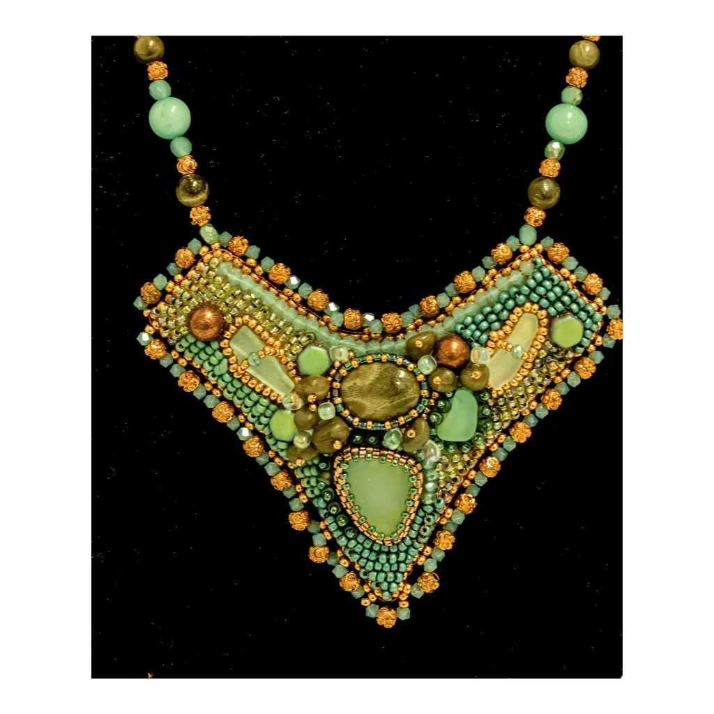 Southwest Vision Bead Embroidery Necklace