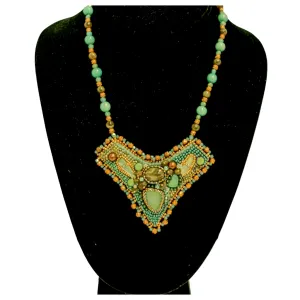 Southwest Vision Bead Embroidery Necklace