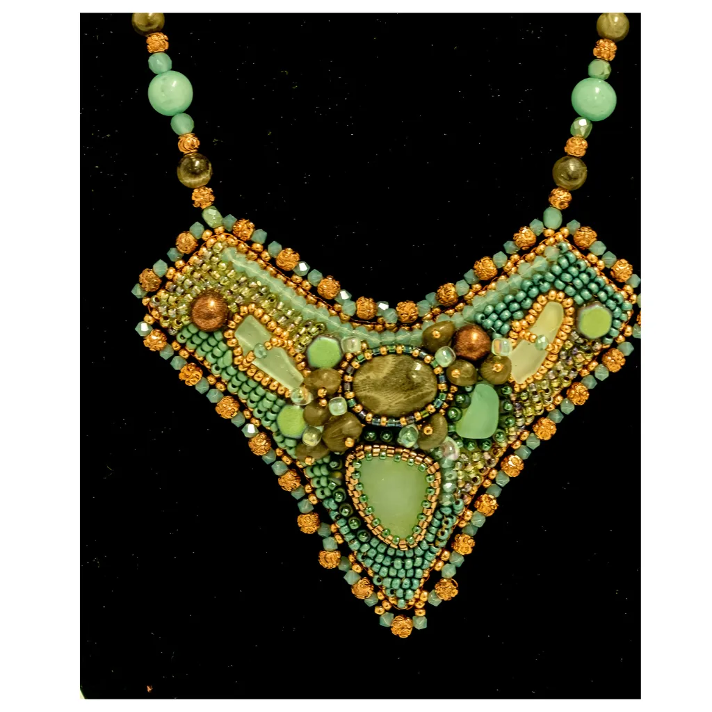 Southwest Vision Bead Embroidery Necklace