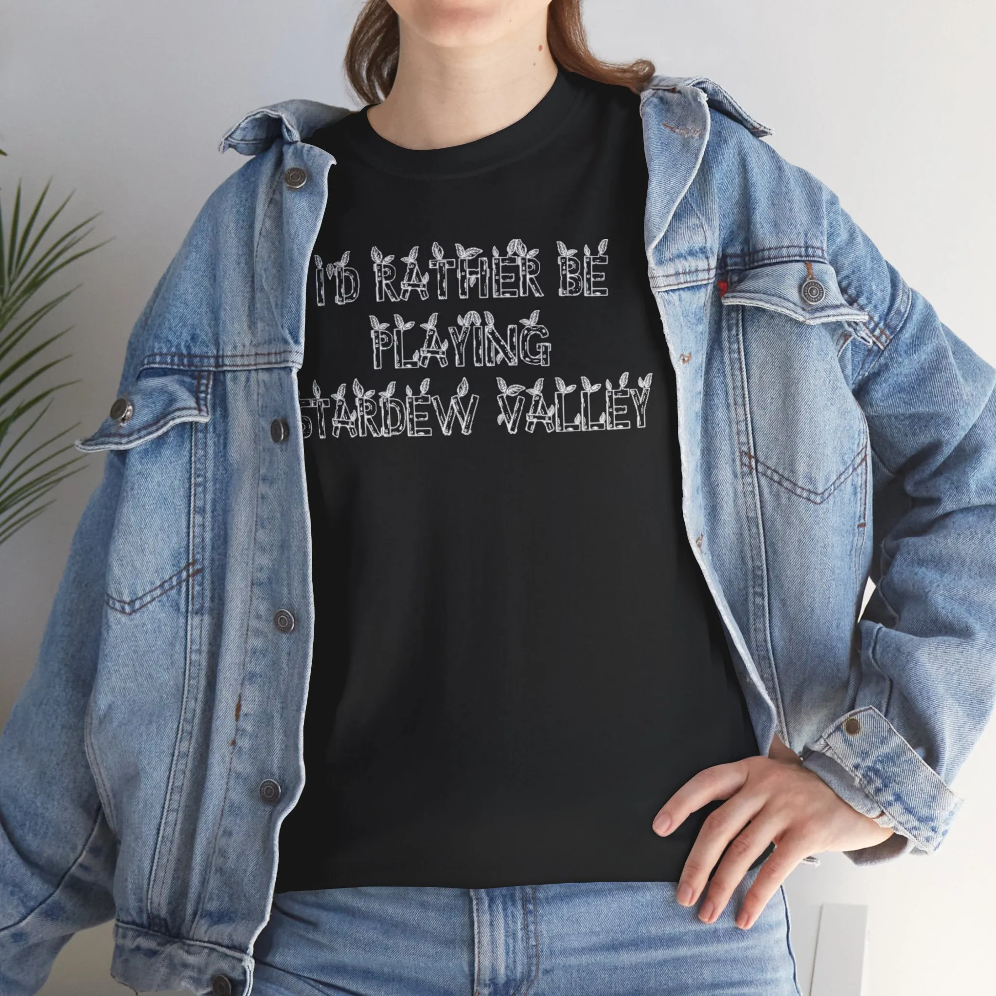 Stardew Valley I'd Rather Be Playing Unisex Heavy Cotton Tee