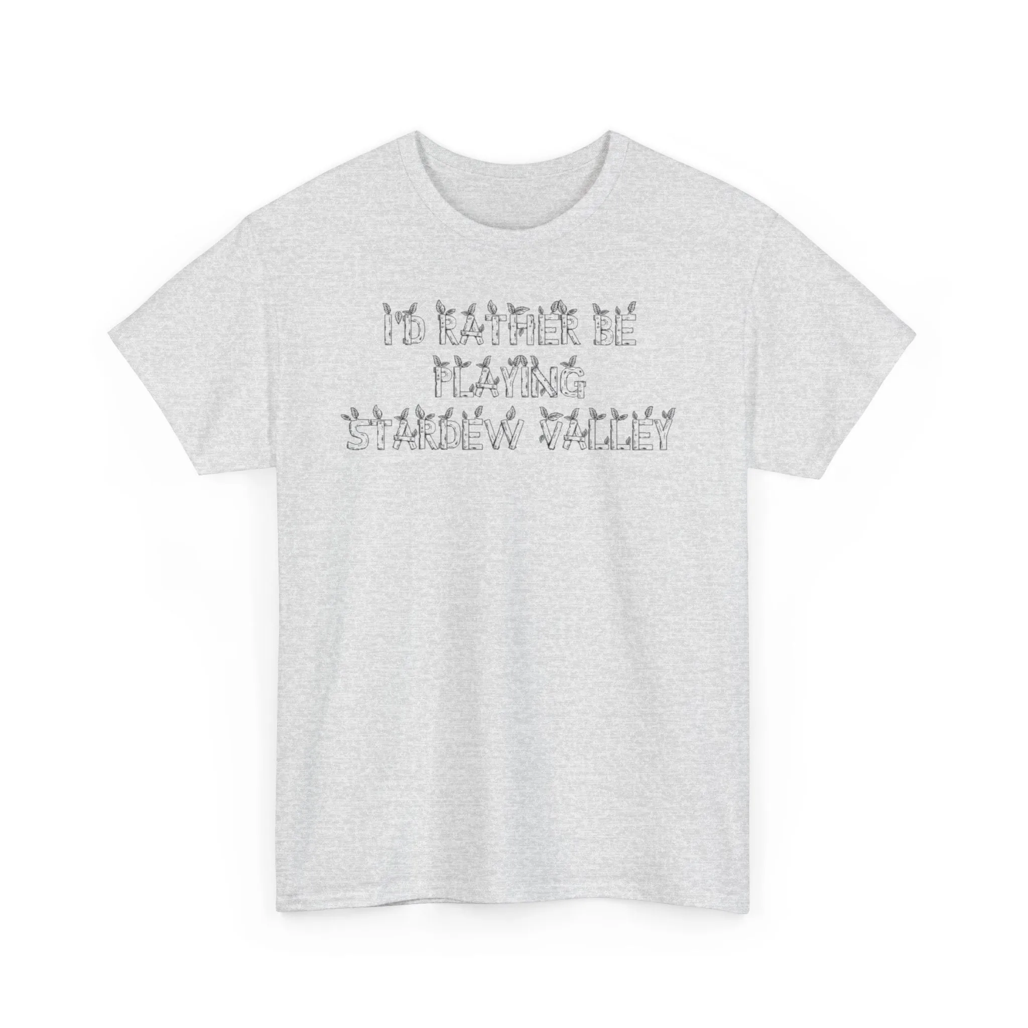 Stardew Valley I'd Rather Be Playing Unisex Heavy Cotton Tee