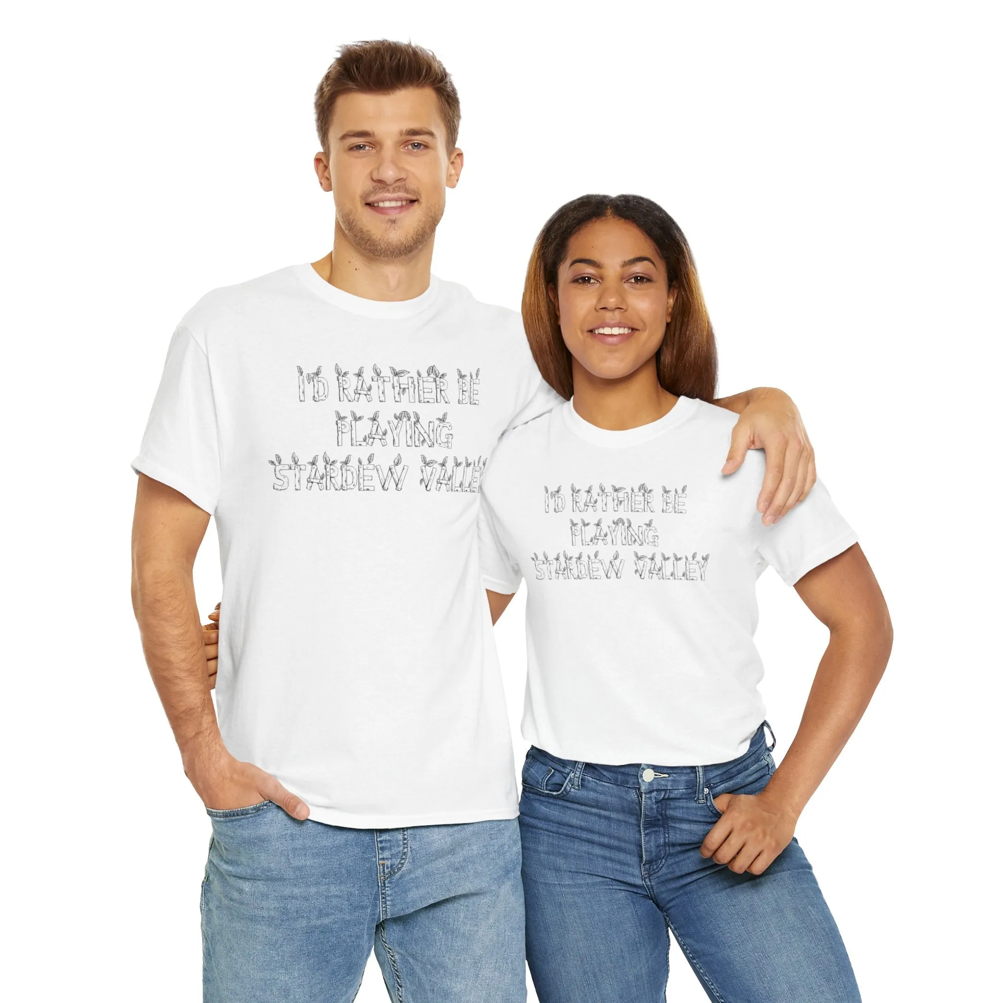 Stardew Valley I'd Rather Be Playing Unisex Heavy Cotton Tee