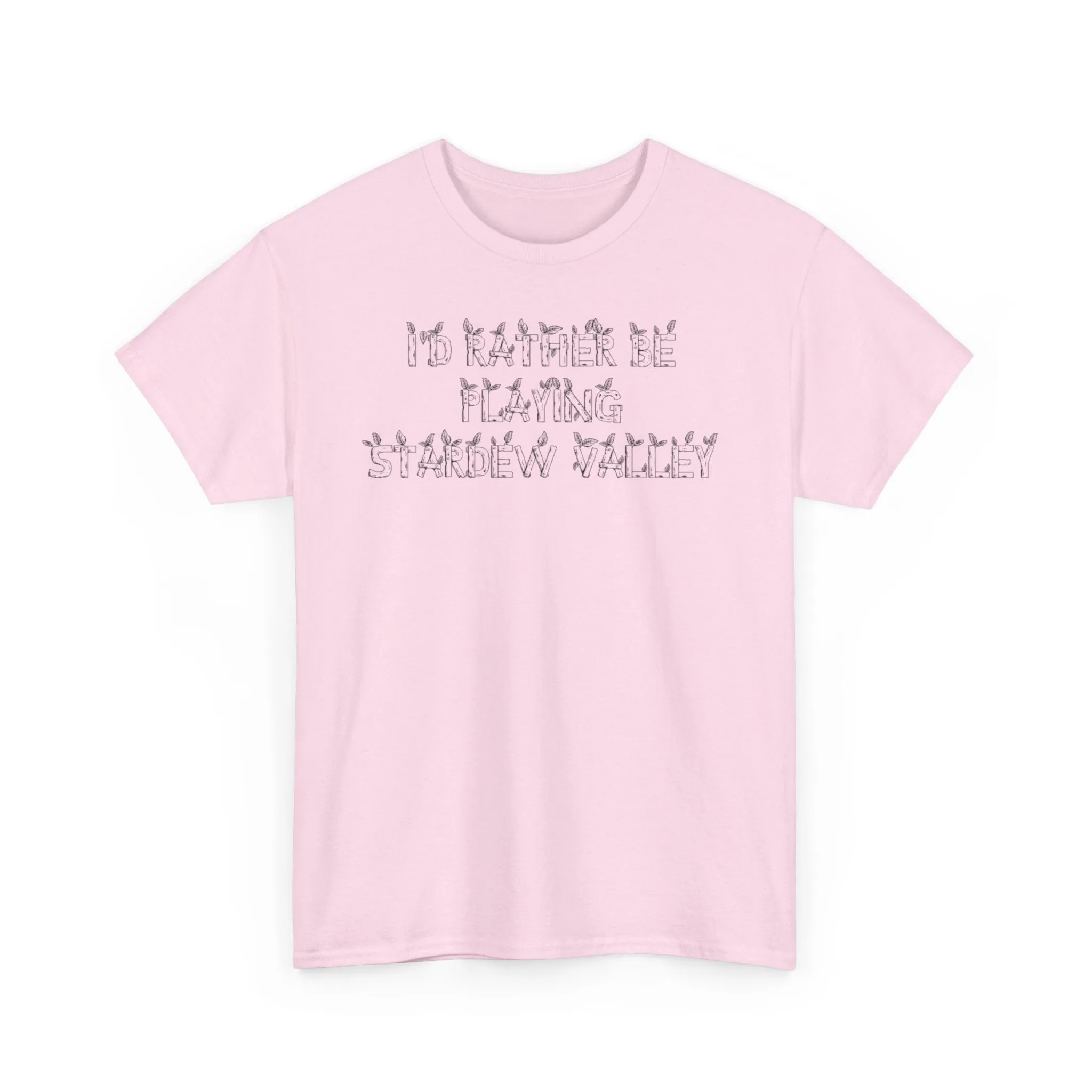 Stardew Valley I'd Rather Be Playing Unisex Heavy Cotton Tee