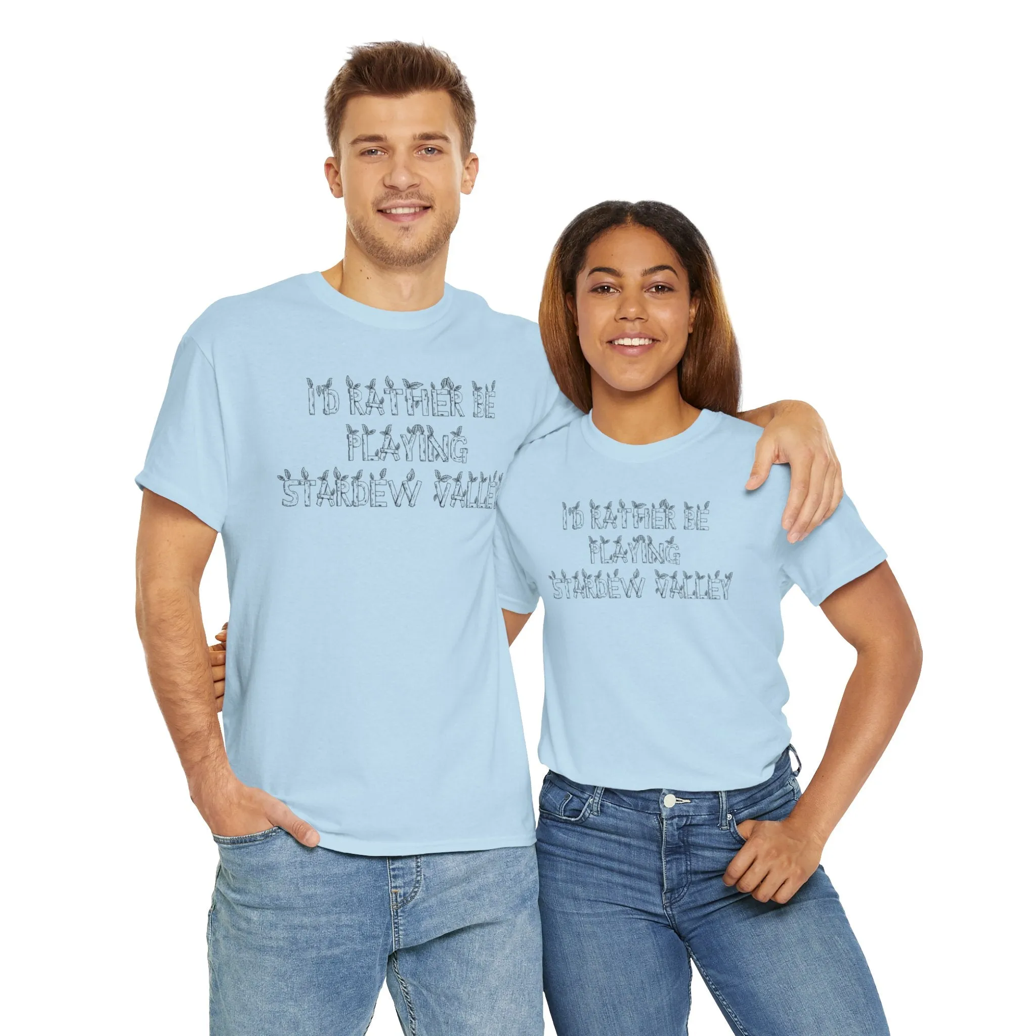 Stardew Valley I'd Rather Be Playing Unisex Heavy Cotton Tee