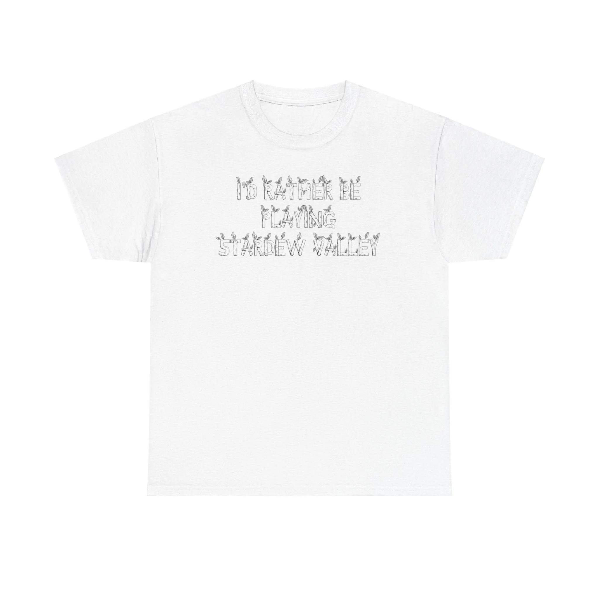 Stardew Valley I'd Rather Be Playing Unisex Heavy Cotton Tee