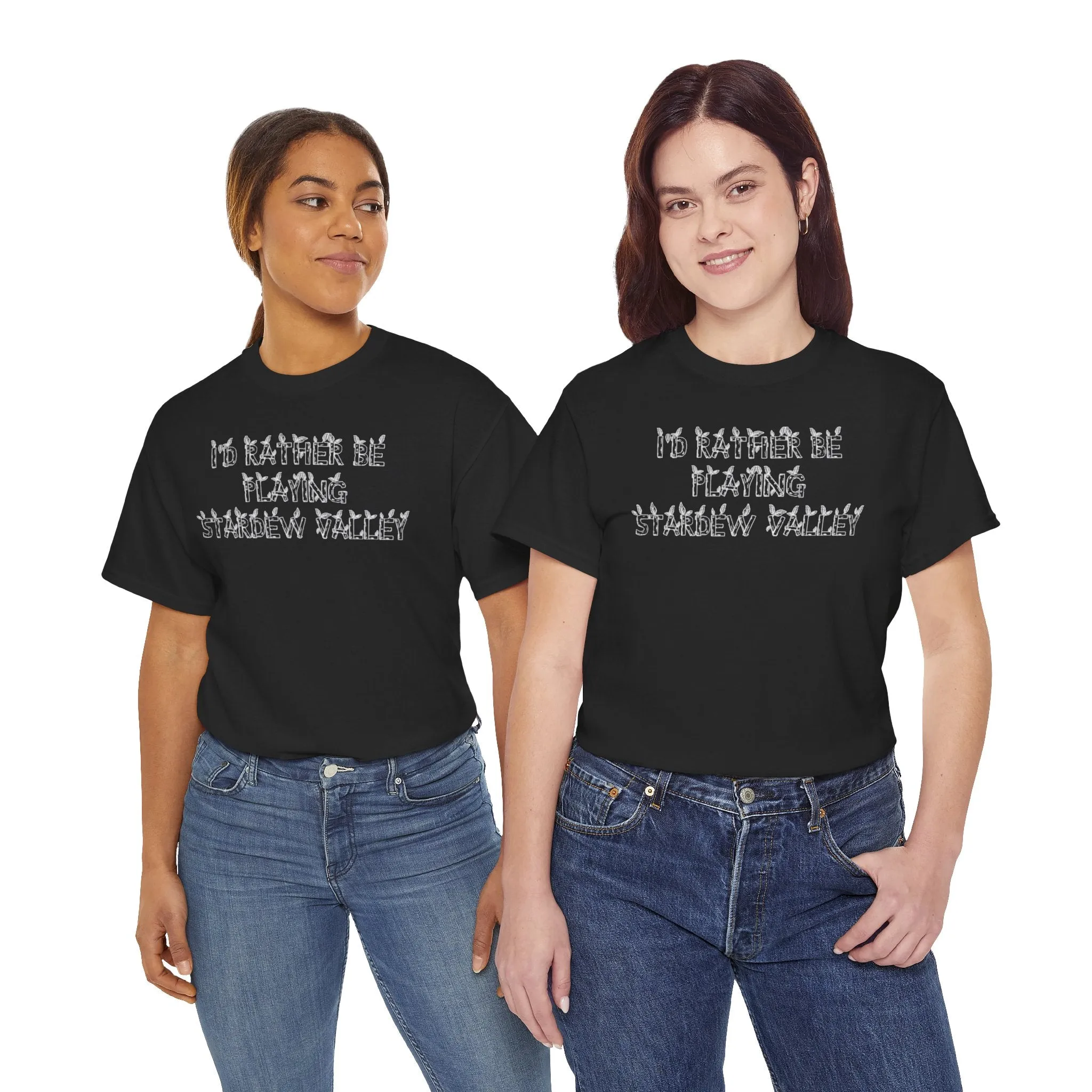 Stardew Valley I'd Rather Be Playing Unisex Heavy Cotton Tee