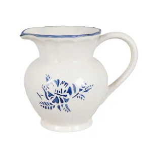 Stromshaga Large Jug Marion Flower Blue