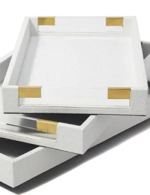 Superyacht Stingray White Serving/Bar Tray Set