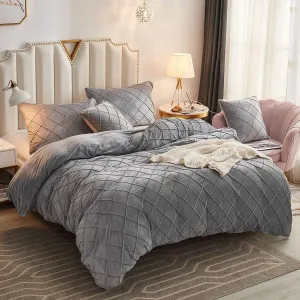 The Softy Diamond Gray Bed Set