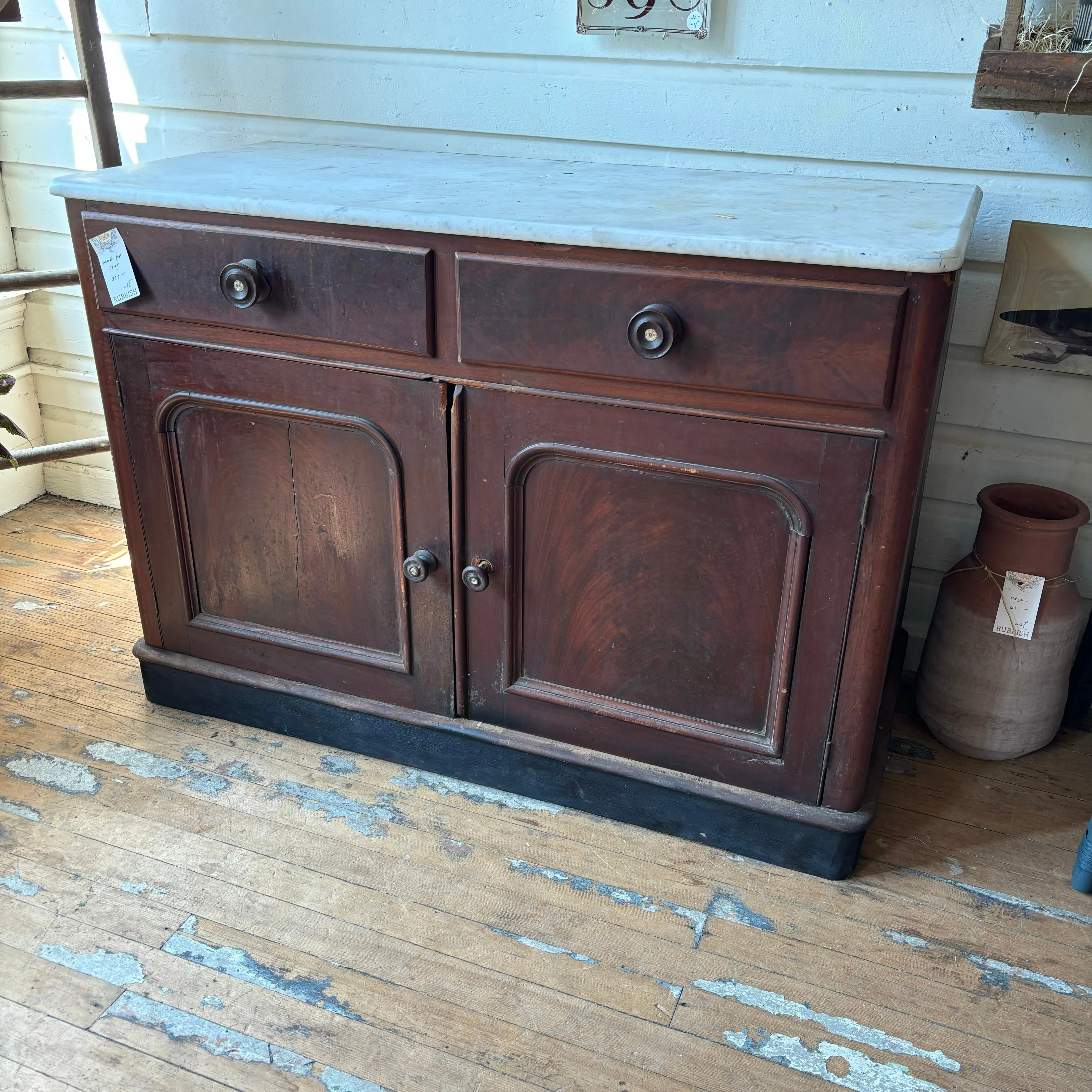 Timeless Vintage Marble Top Chest**SALE**