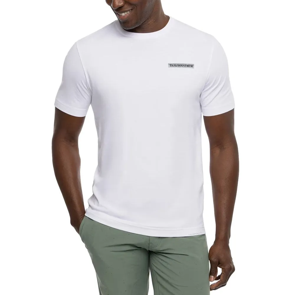 Travis Mathew Coast Run Golf Tee - White