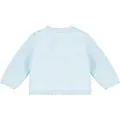 True knit baby cardigan blue