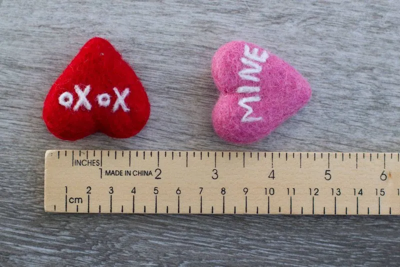 Valentine's Day Conversation Heart Ornaments- SET OF 4