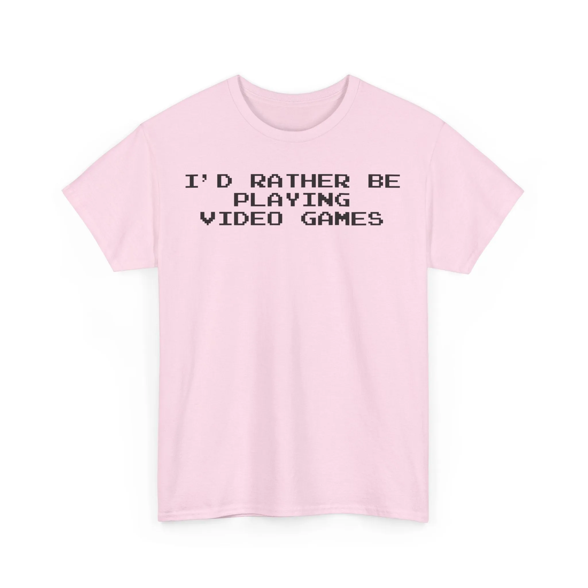 Video Games I'd Rather Be Playing Unisex Heavy Cotton Tee Shirt Tshirt T-shirt Gamer Gift For Him Her Game Cup Cups Mugs Birthday Christmas Valentine's Anniversary Gifts