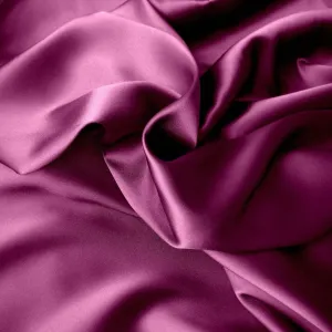 Violet Satin Pillowcases, Romantic, Passionate Silk Bedding Feel