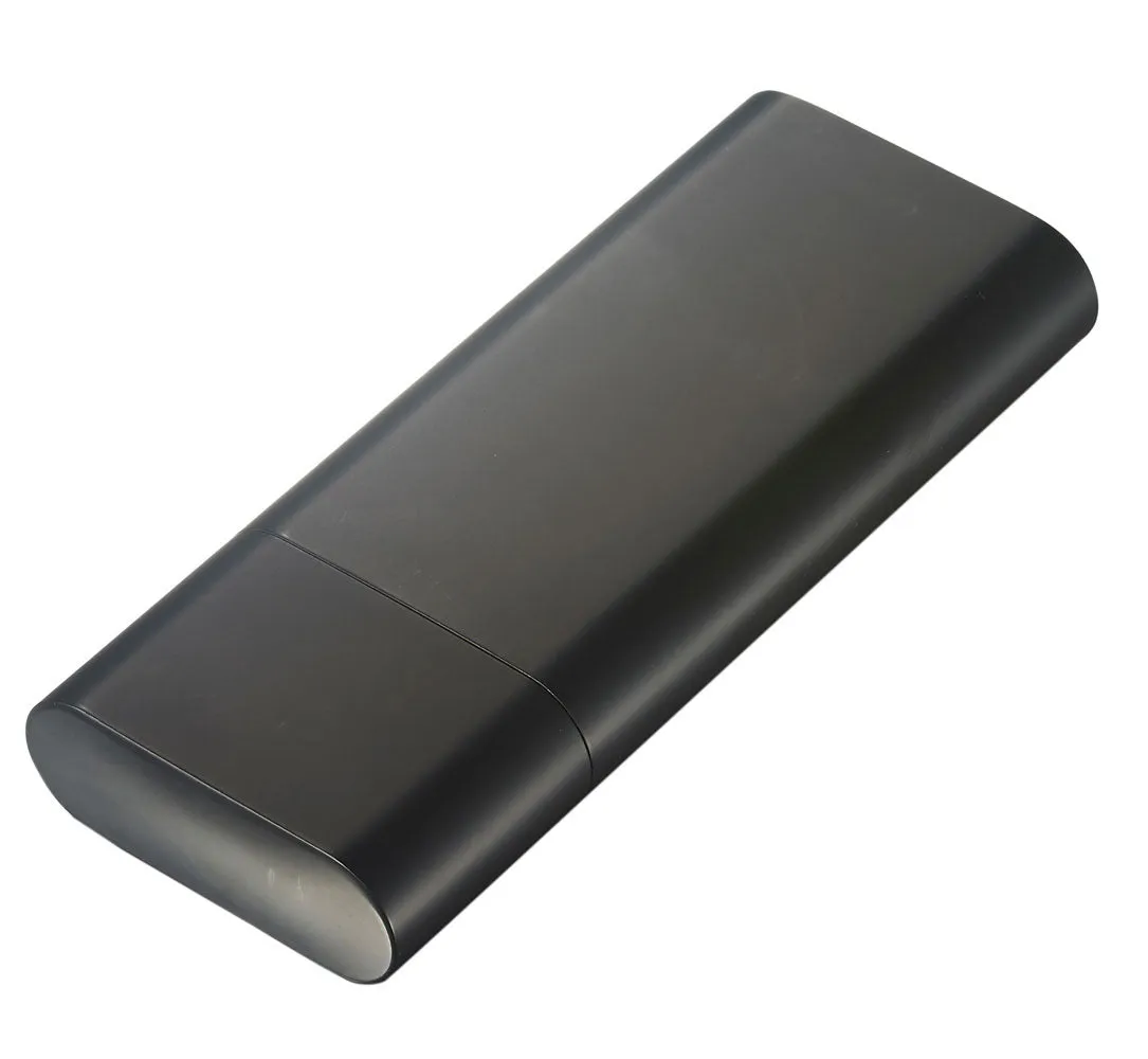 Visol Prato Black 3 Finger Cigar Case