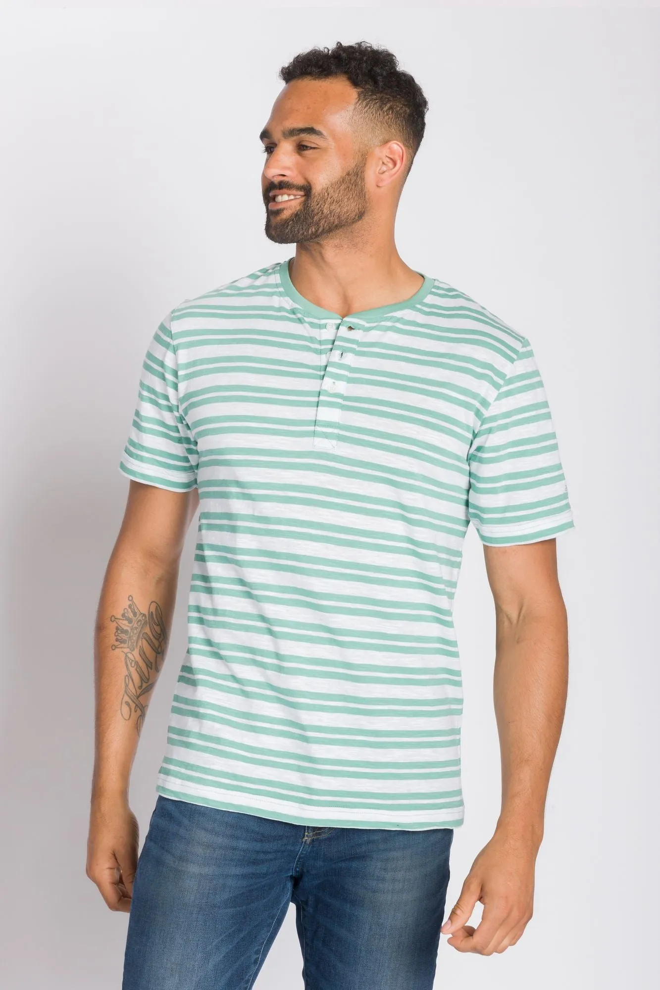 Wayfarer | Men's Short Sleeve Slub Knit Henley