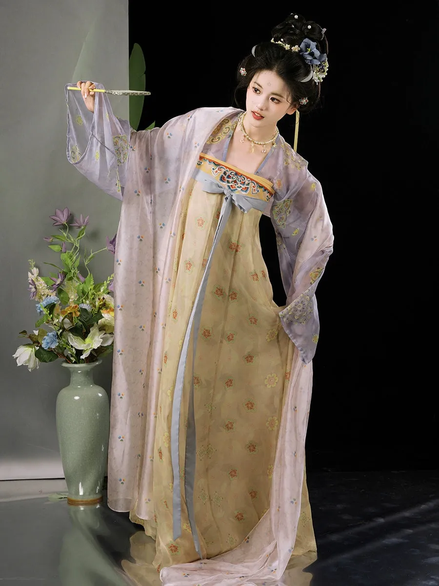 Zi Xuan 紫萱 Descendent of Nüwa Tang Dynasty Restoration Qixiong Ruqun Set